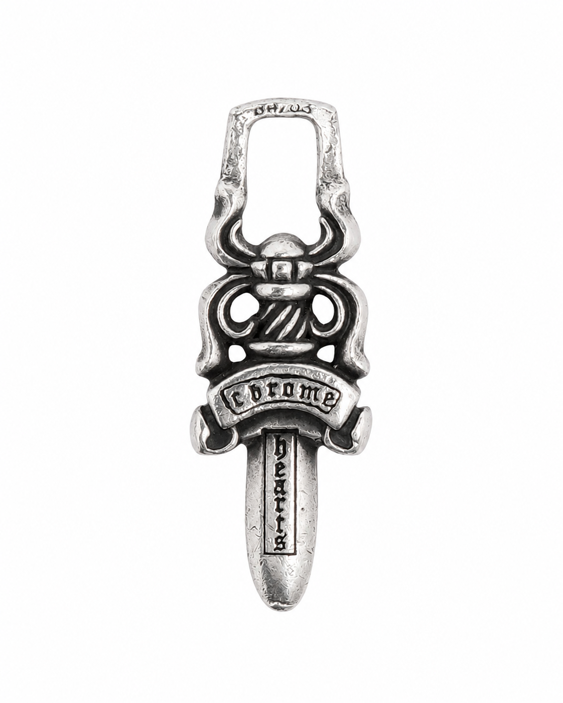 Chrome hearts dagger zipper pendant