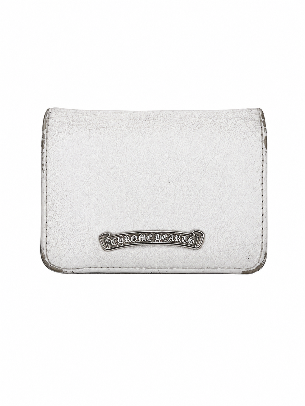 Chrome hearts white bifold wallet