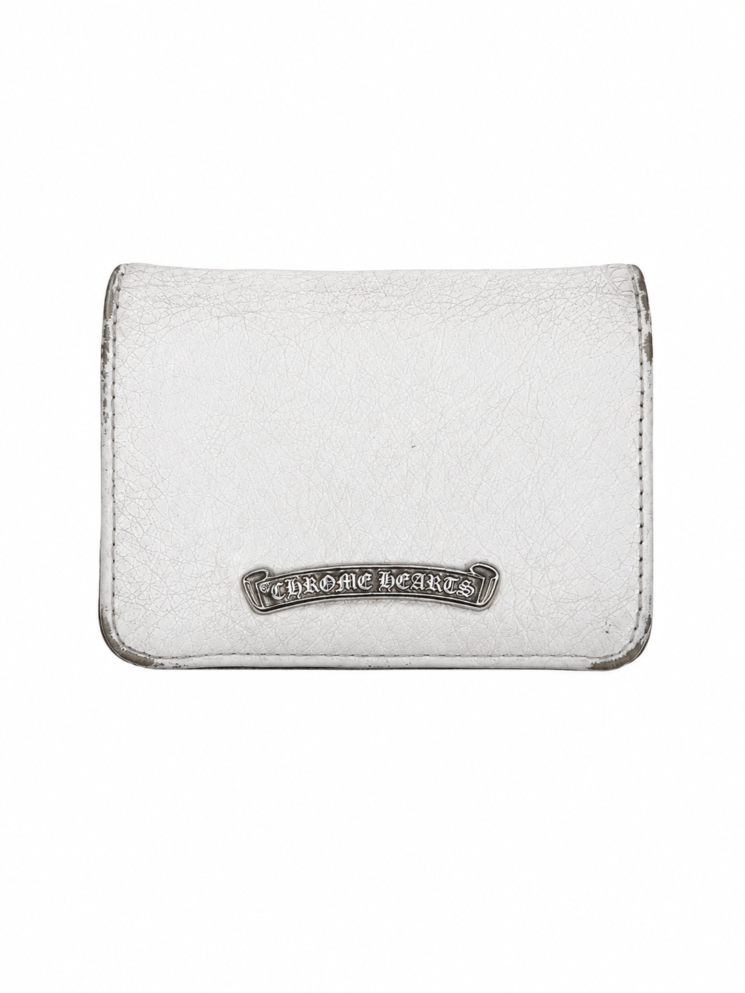 Chrome hearts white bifold wallet