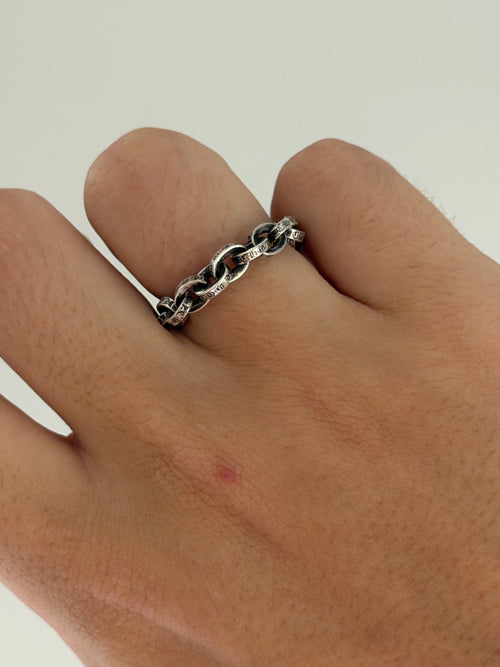 Chrome Hearts Paper Chain Ring Size 9