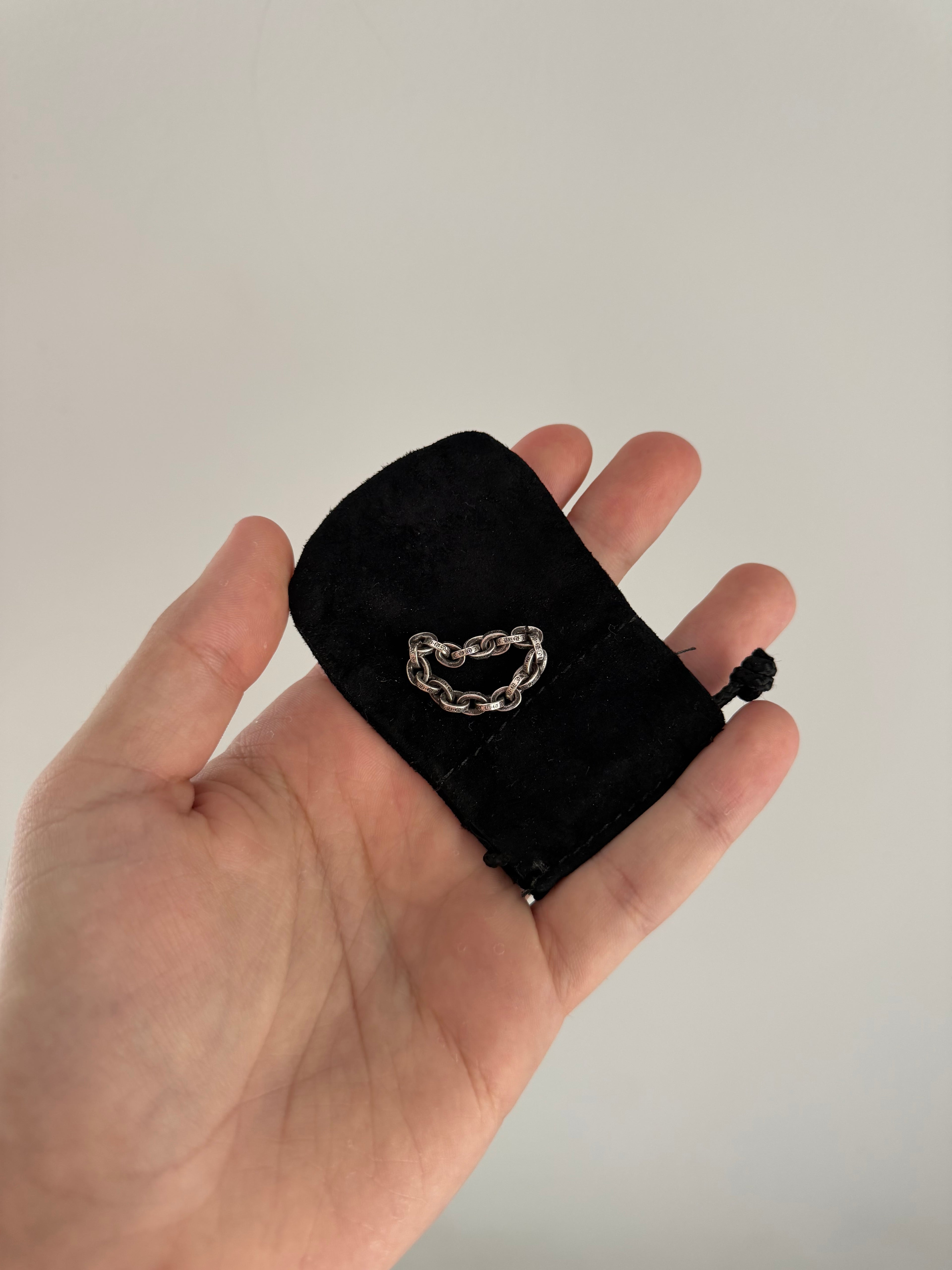 Chrome Hearts Paper Chain Ring Size 9