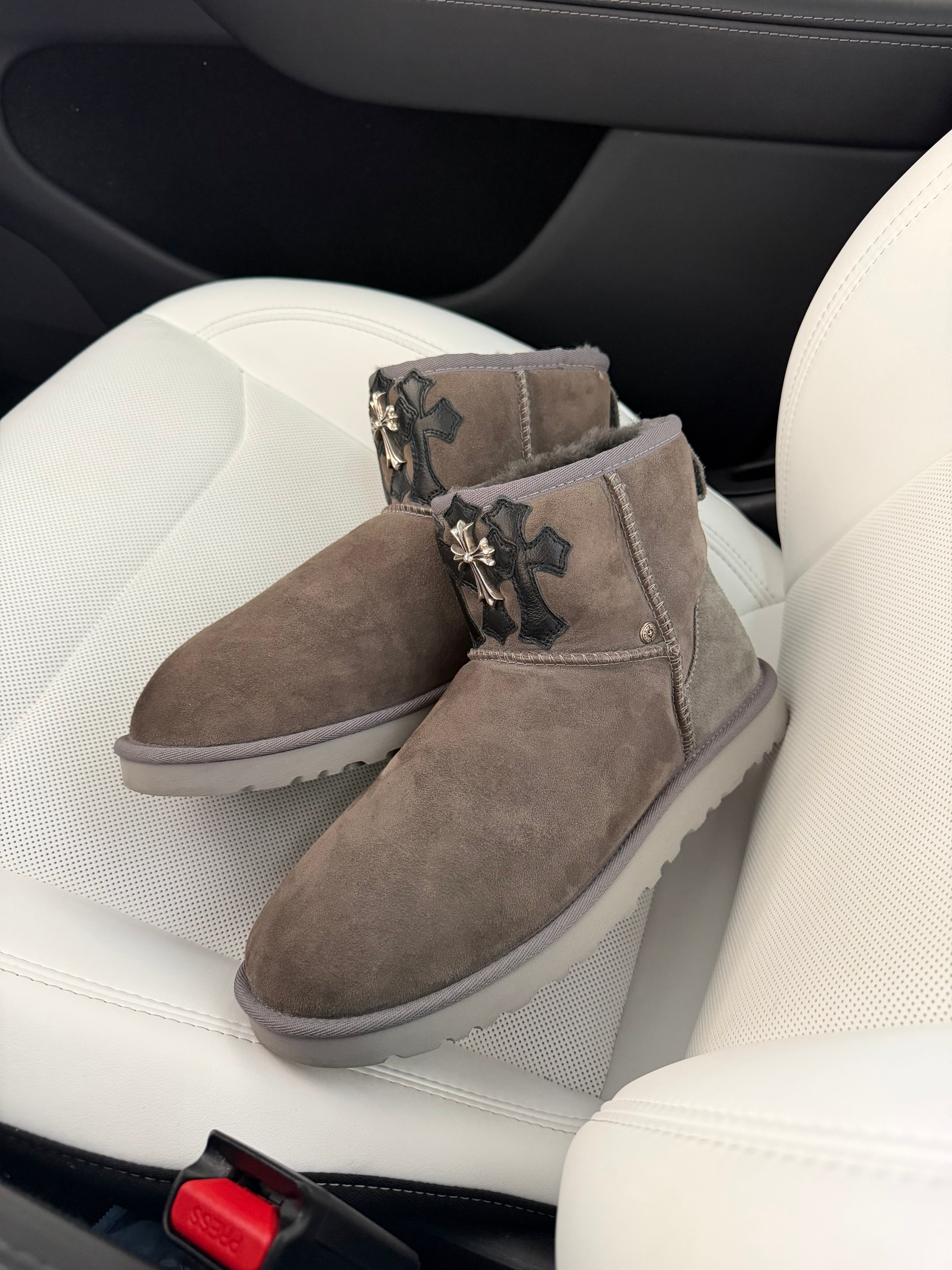 1 of 2 chrome hearts uggs size 9 (fits 9.5)
