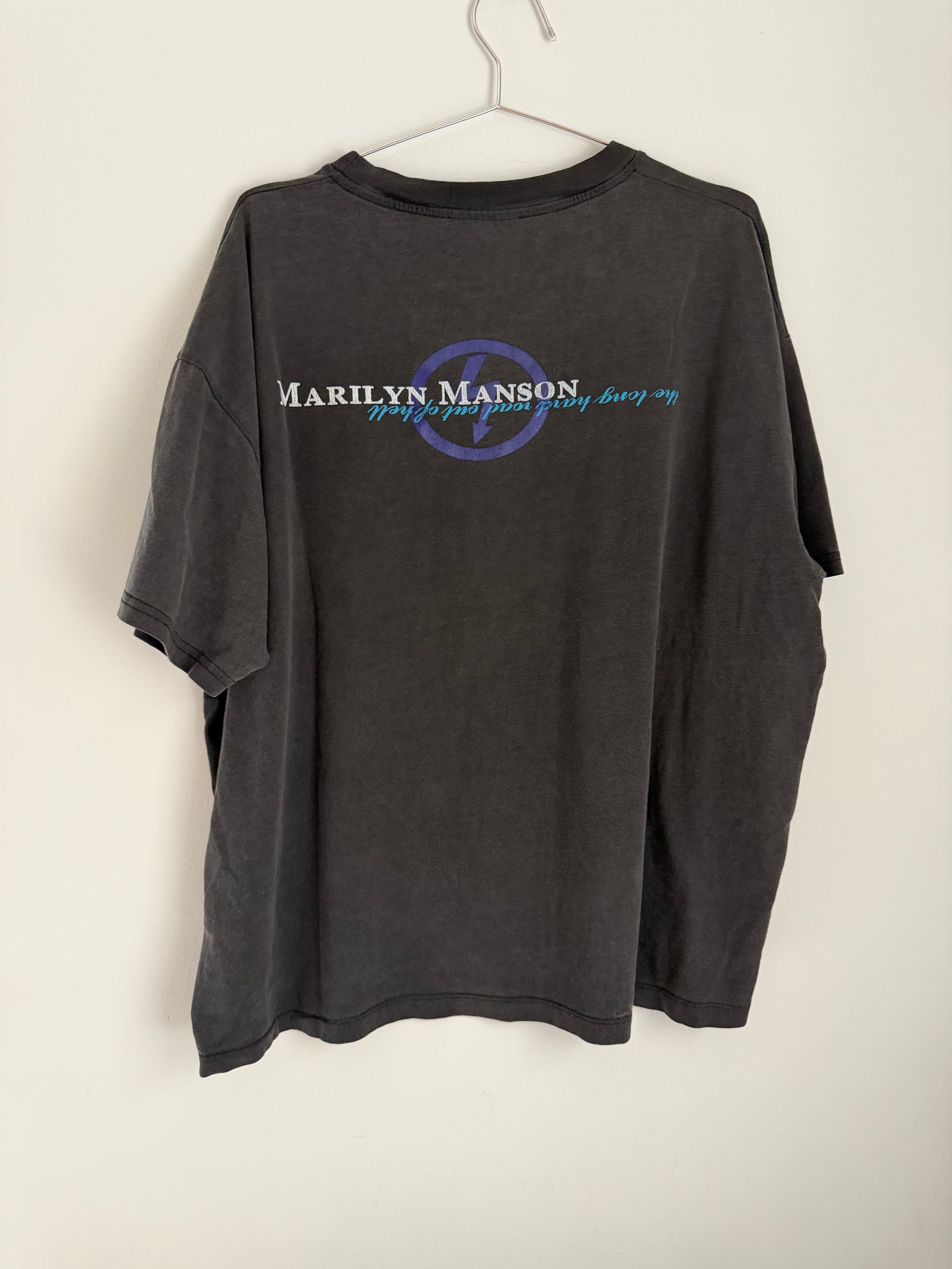 Vintage Marilyn Manson A Long Hard Road Tee Size XXL