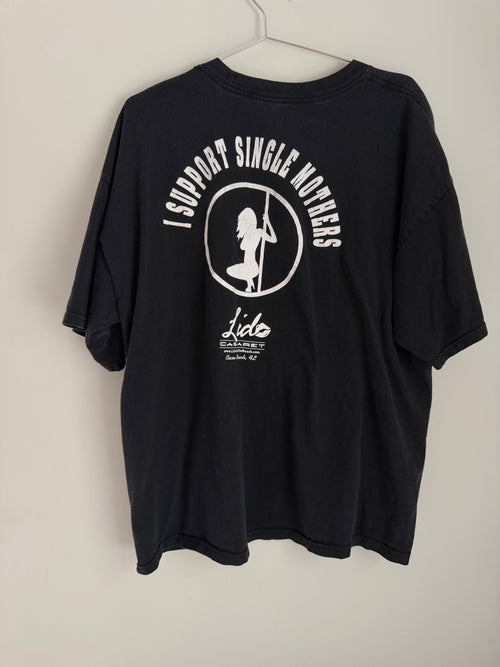 Vintage "I Support Single Mothers" Tee Size XL
