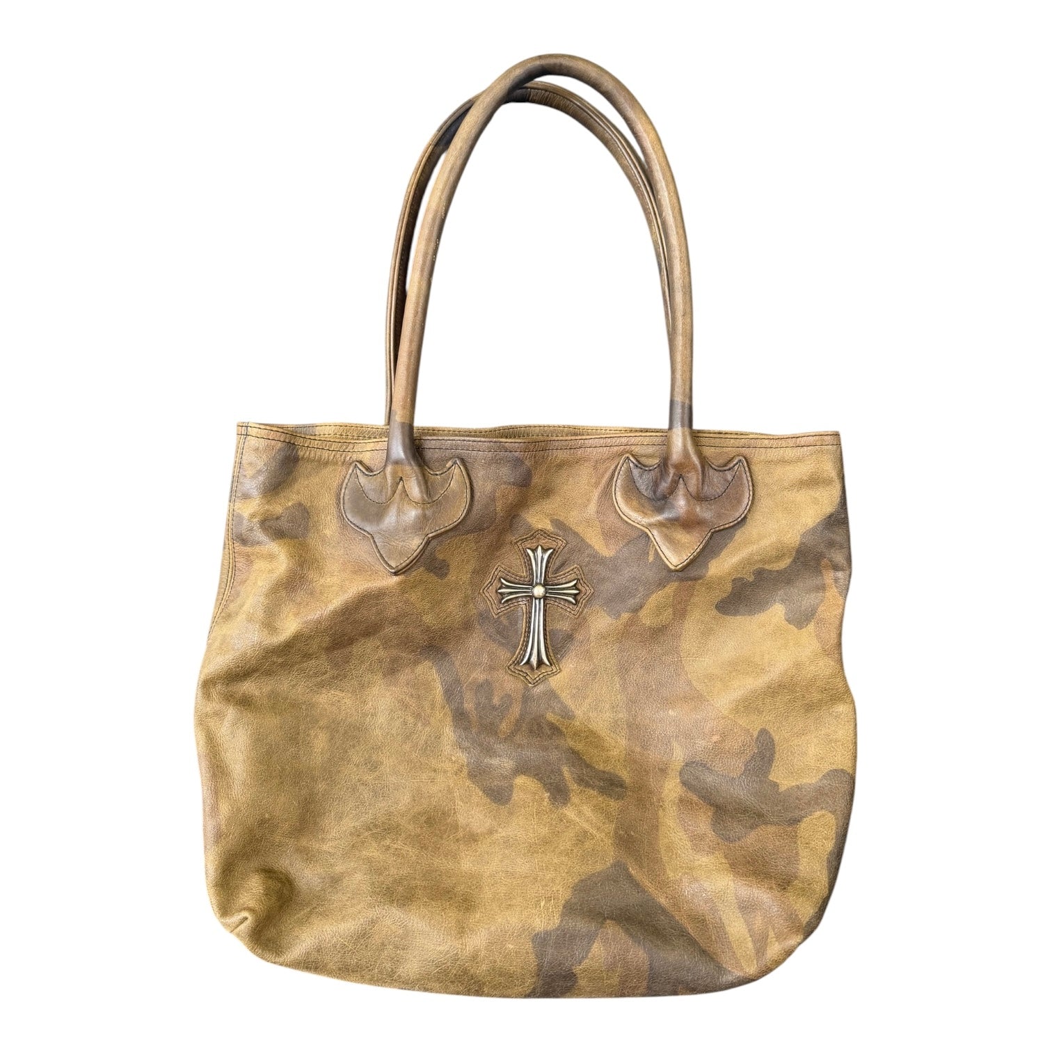 Chrome hearts vintage big cross camo tote