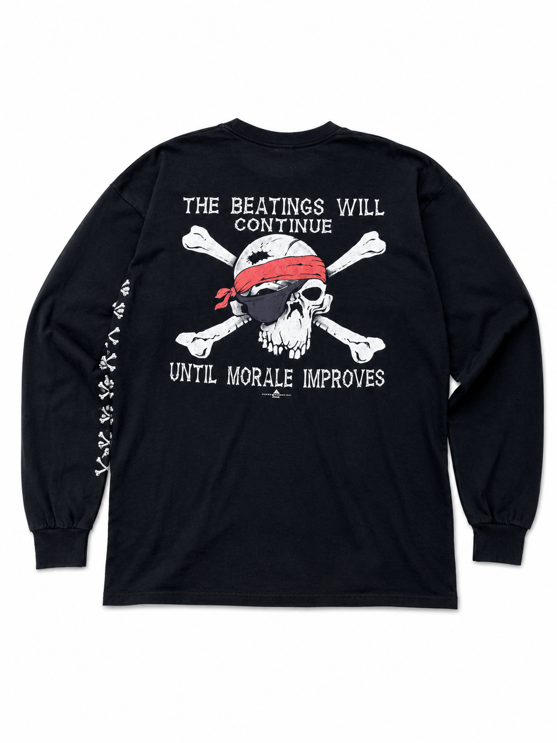Vintage "the beatings will continue long sleeve" size L