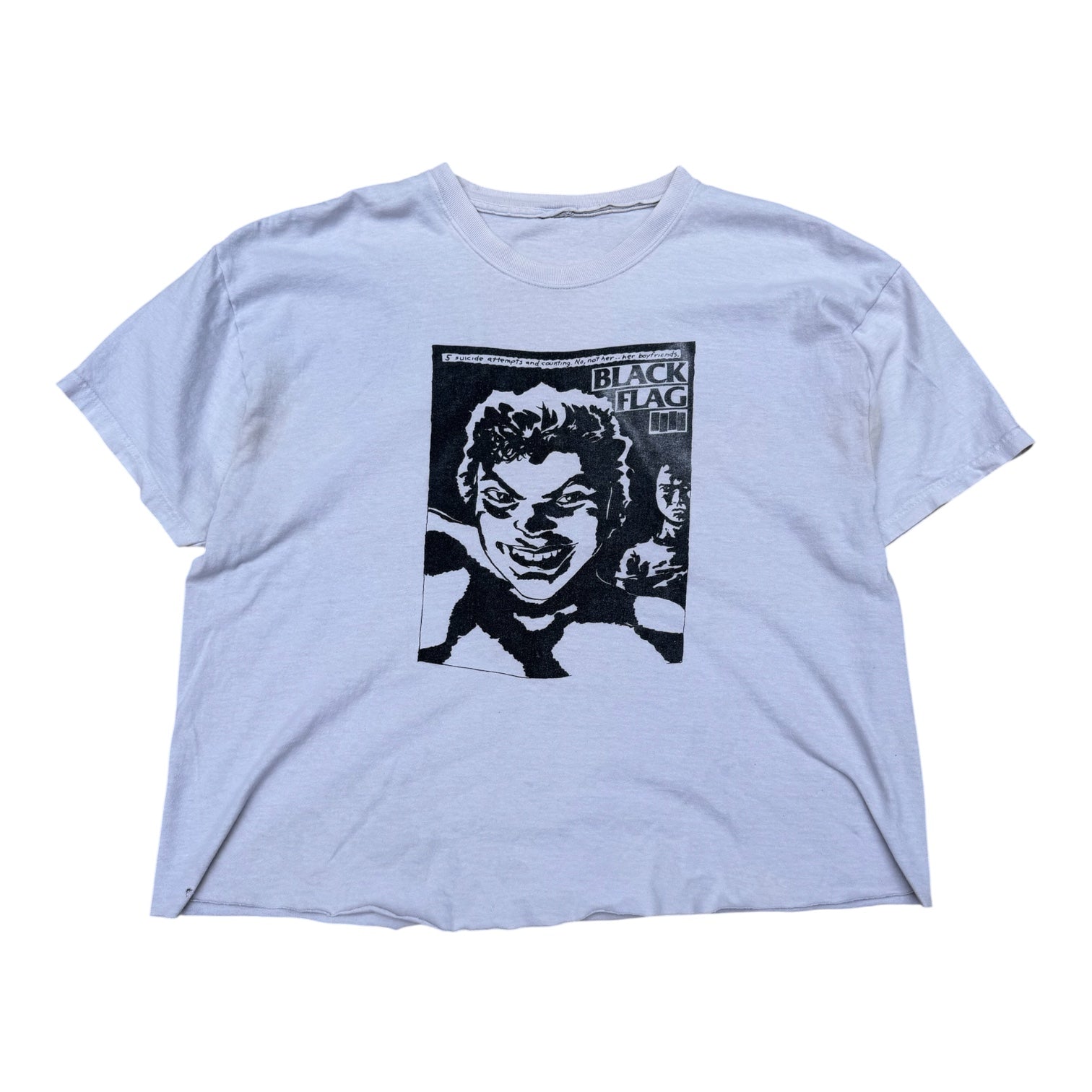 Vintage Black Flag “s*icide attempt” tee size L