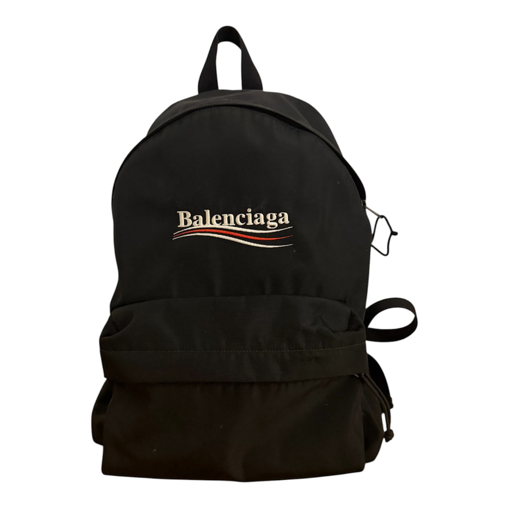 Balenciaga campaign logo backpack