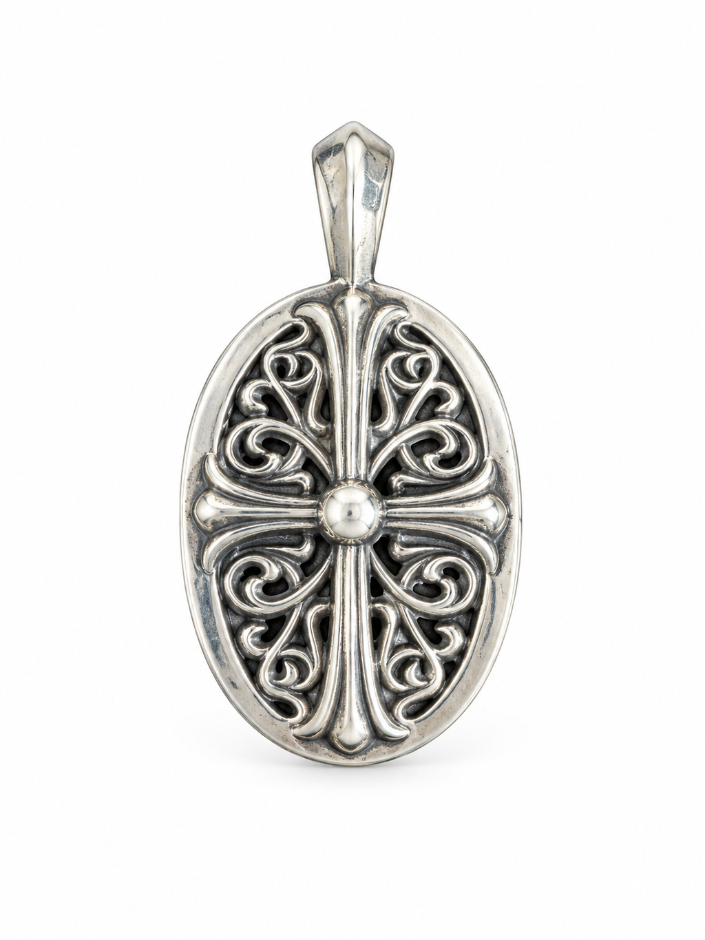 Chrome hearts oval pendant